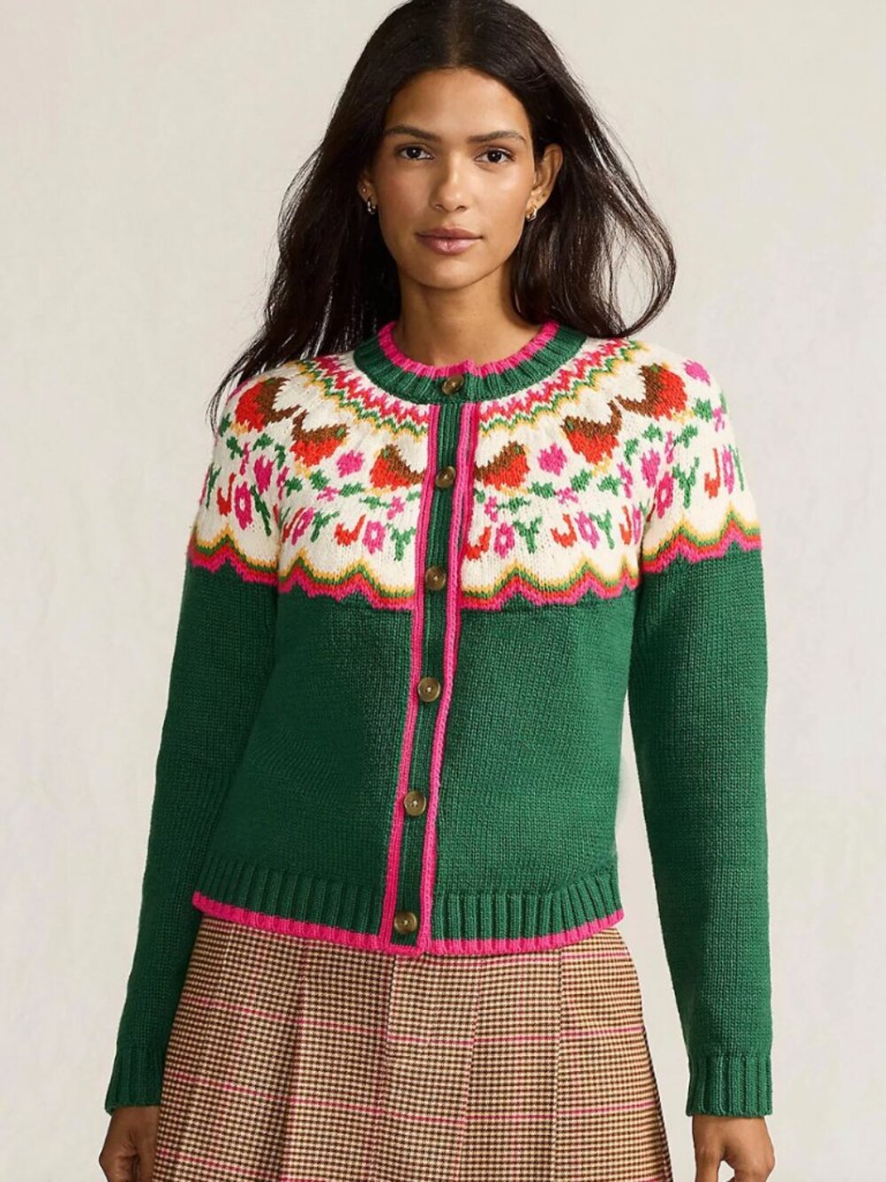 Lands' End Christmas Fair Isle Sweater Small